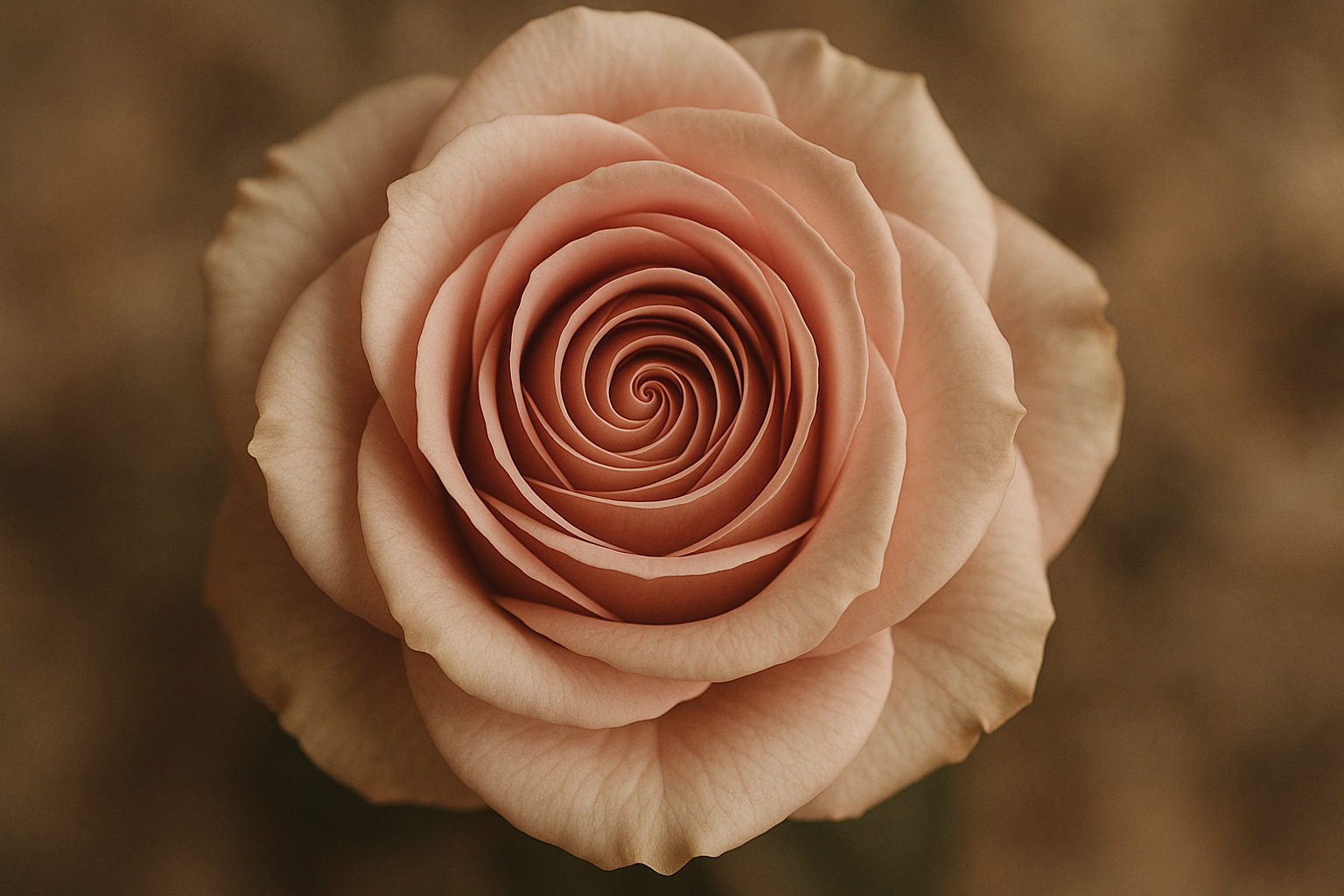 rosa dai petali color cipria, con i petali disposti a spirale