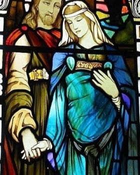 L'immagine rappresenta Gesù e Maria Maddalena