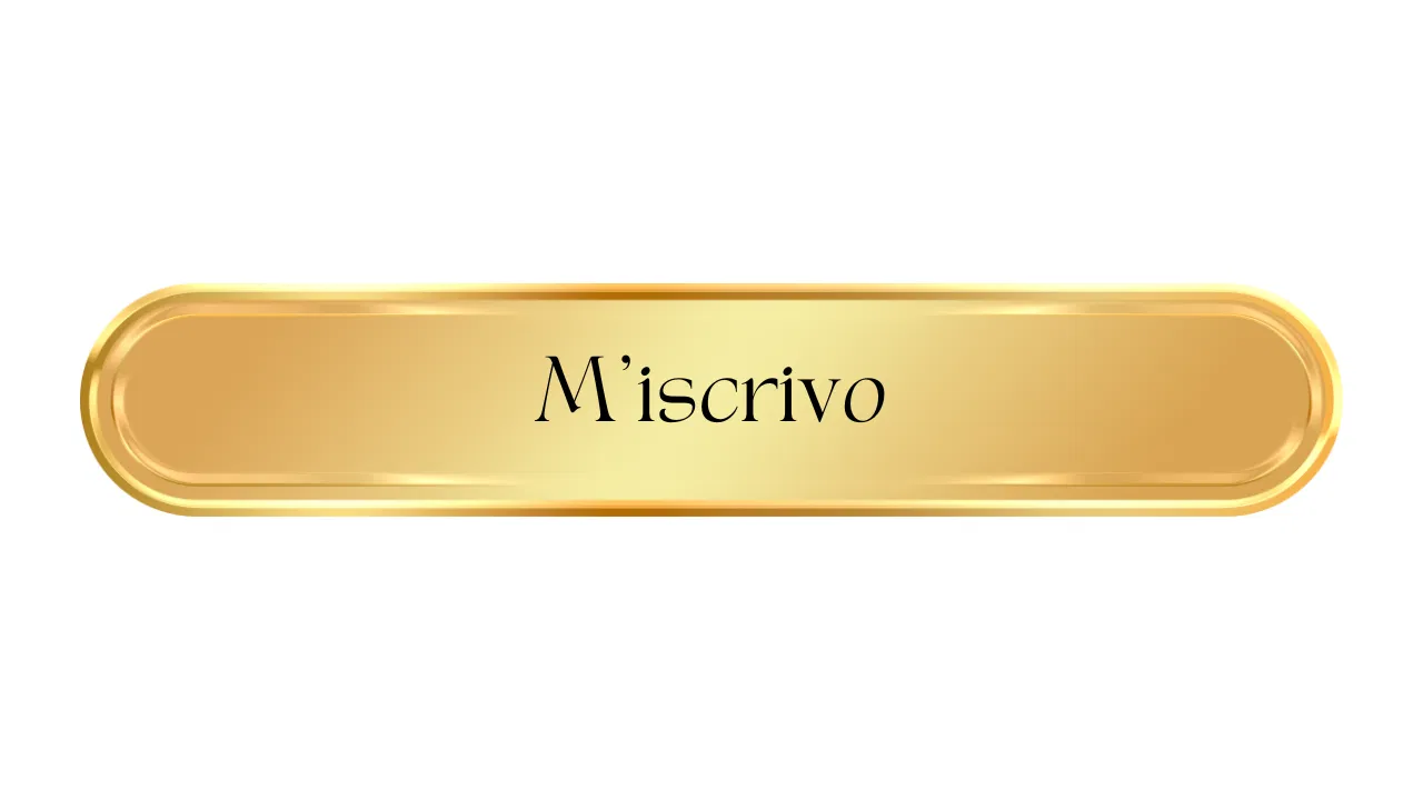 Pulsante dorato, con scritto: "M'iscrivo", contenente link alla pagina di acquisto del percorso