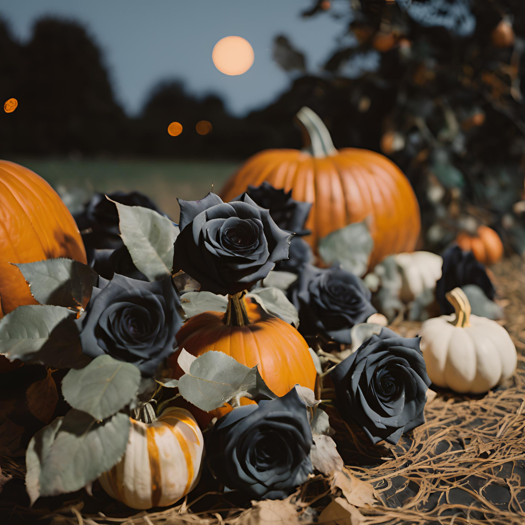 zucche e rose nere