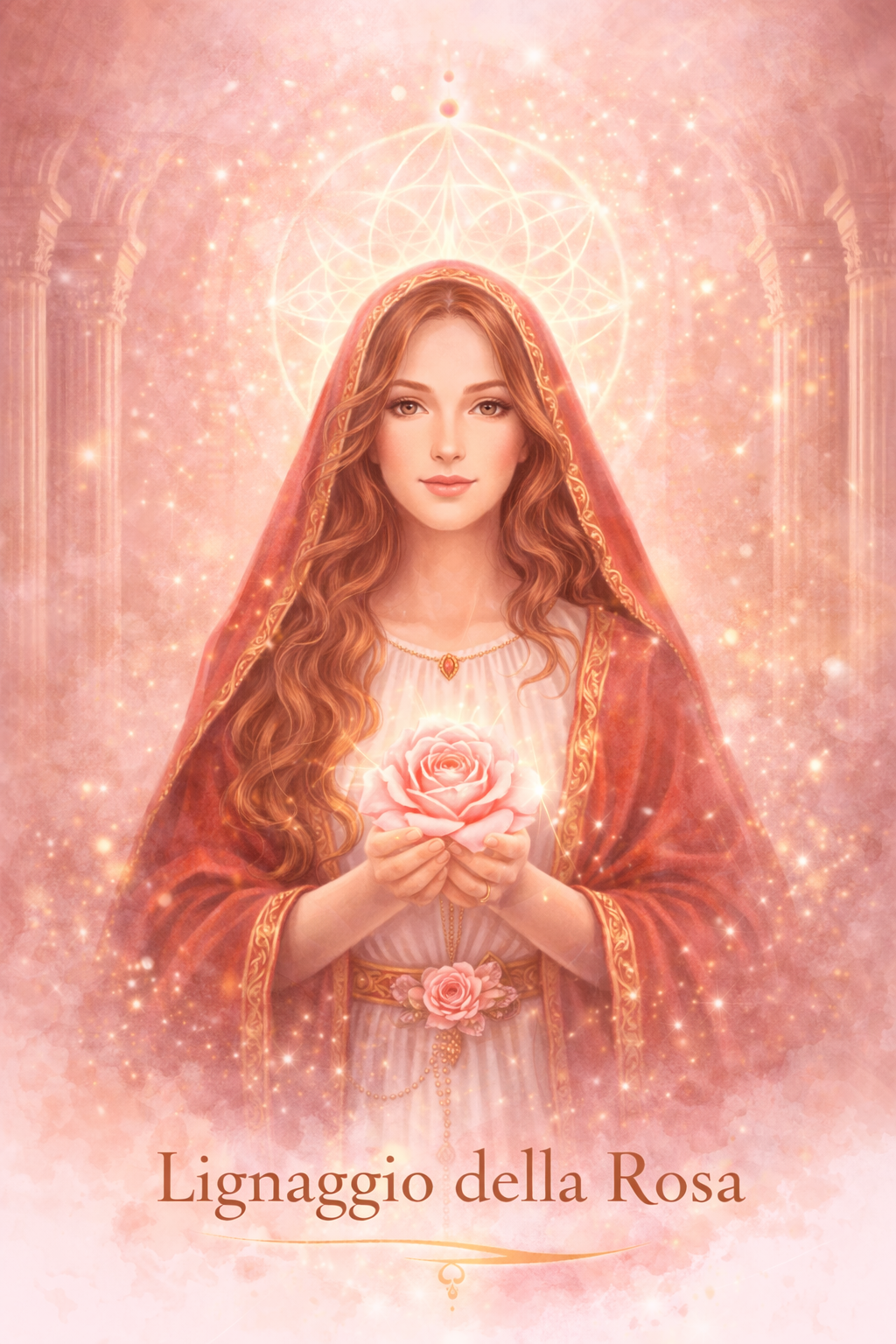 Maria Maddalena con una rosa in mano