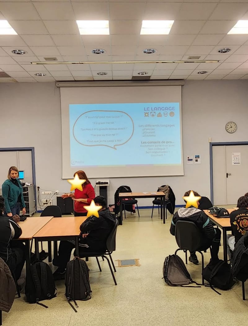 Atelier au Lycée du Luxembourg