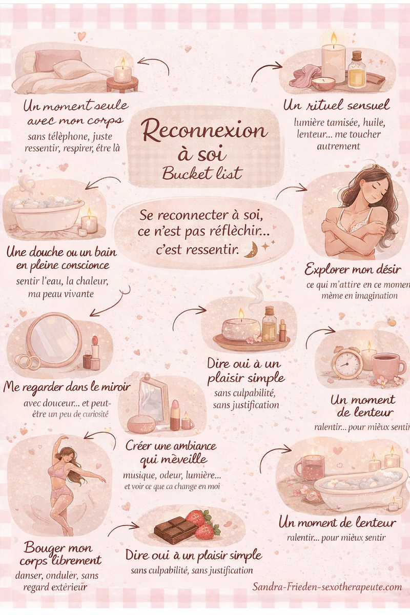 Reconnexion à soi : 10 activités pour réveiller votre désir en douceur