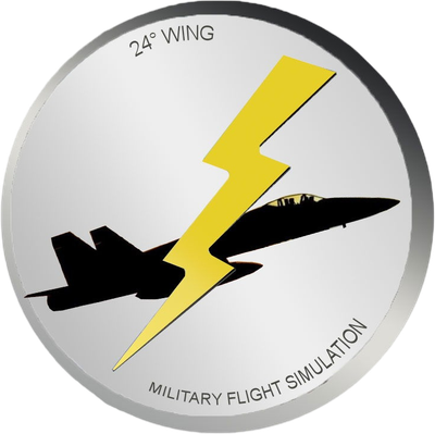 MILITARY FLIGHT SIMULATION- 24° WING