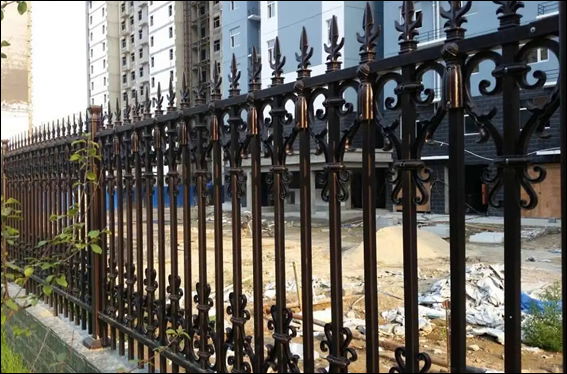 Wrought Iron Palisade Fence