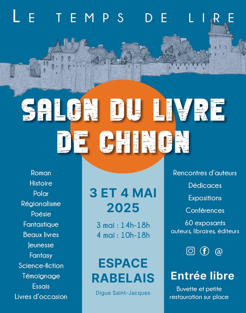 Salon du livre de Chinon "Le temps de lire"