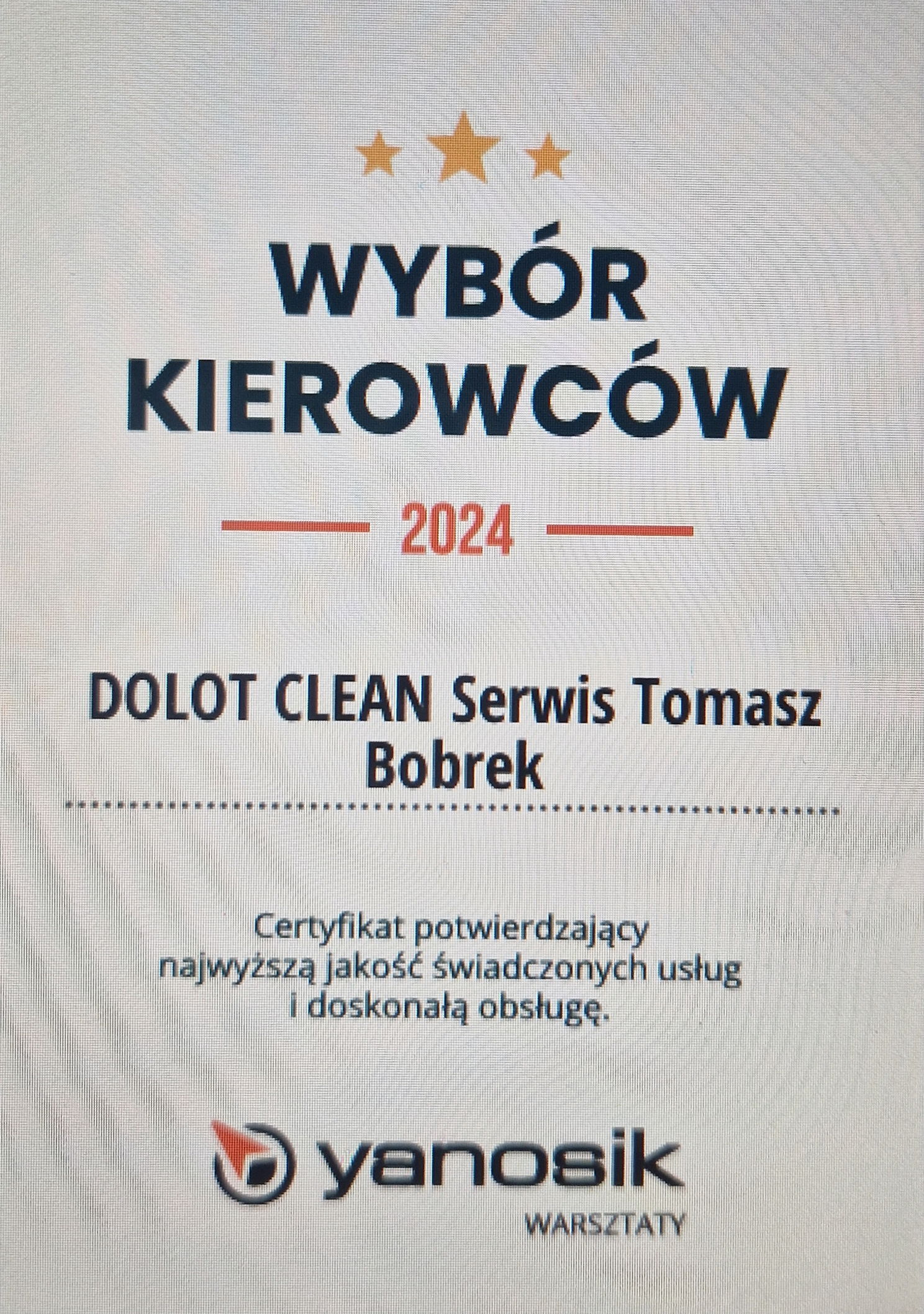 Podziękowanie !!!