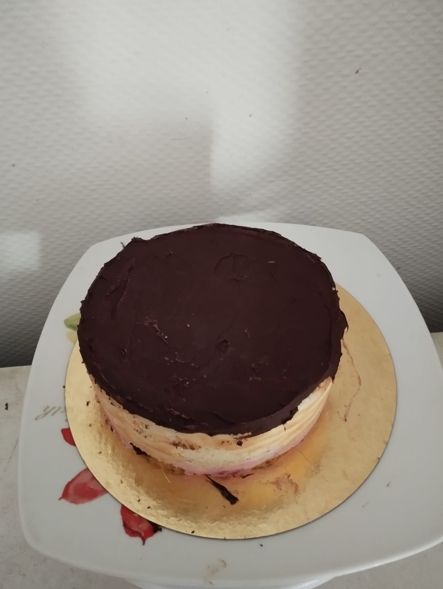 Entremet aux fraises