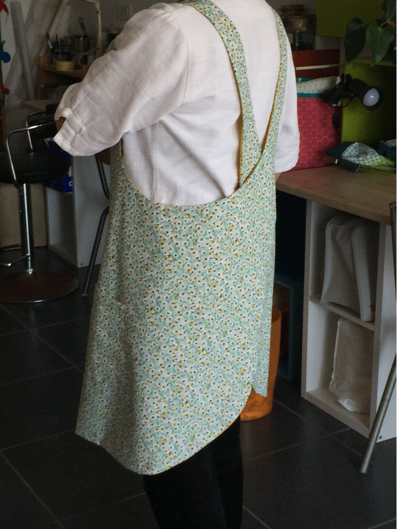 Samedi 13 juin, 14h30-17h : Atelier accompagné «coudre un tablier japonais»