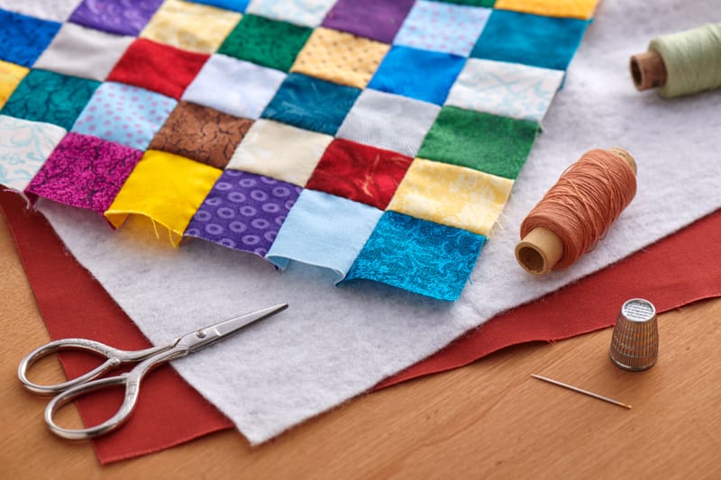 Atelier "petit tapis en patchwork"