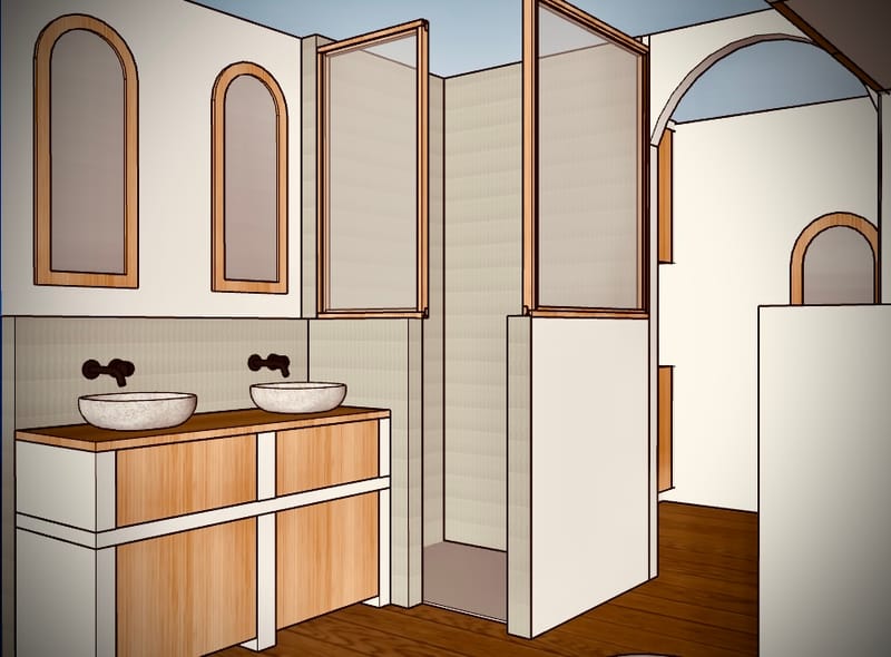 Agencement salle de bains - Buanderie