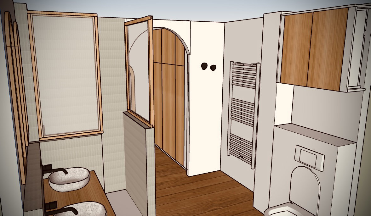 Bathroom layout - Laundry room