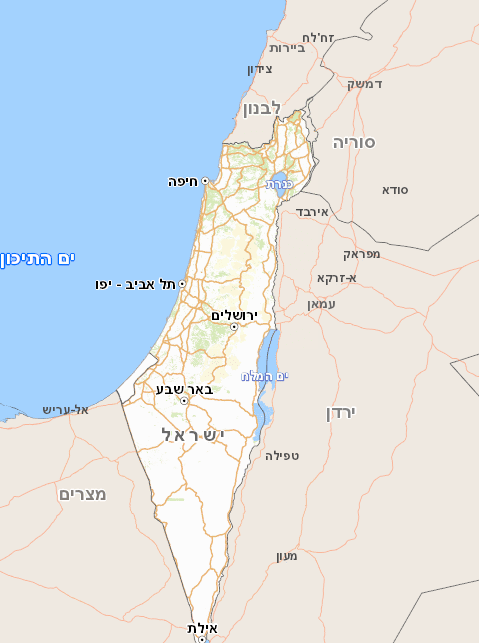 פורטל המפות של ישראל GOVMAP