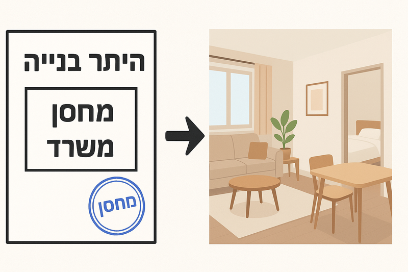 השימוש - דירת מגורים, ההיתר בניה – משרד/מחסן, כיצד אומדים שווי של נכס כזה? מאת: אפי אהרן שמאי מקרקעין