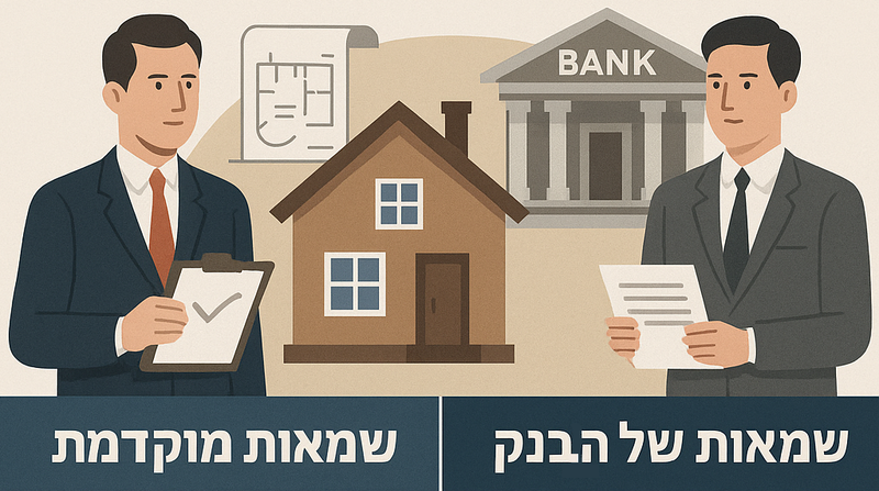 מאמר בנושא: פעם אחת ולתמיד - מה ההבדל בין שמאות מוקדמת לשמאות של הבנק? מאת: אפי אהרן שמאי מקרקעין