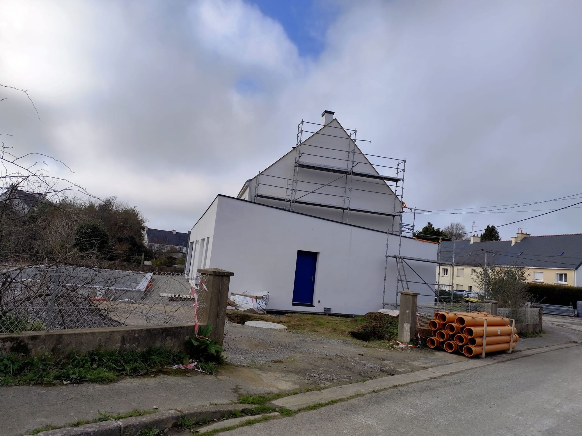 Direction d'un chantier d'extension - projet d'ITE