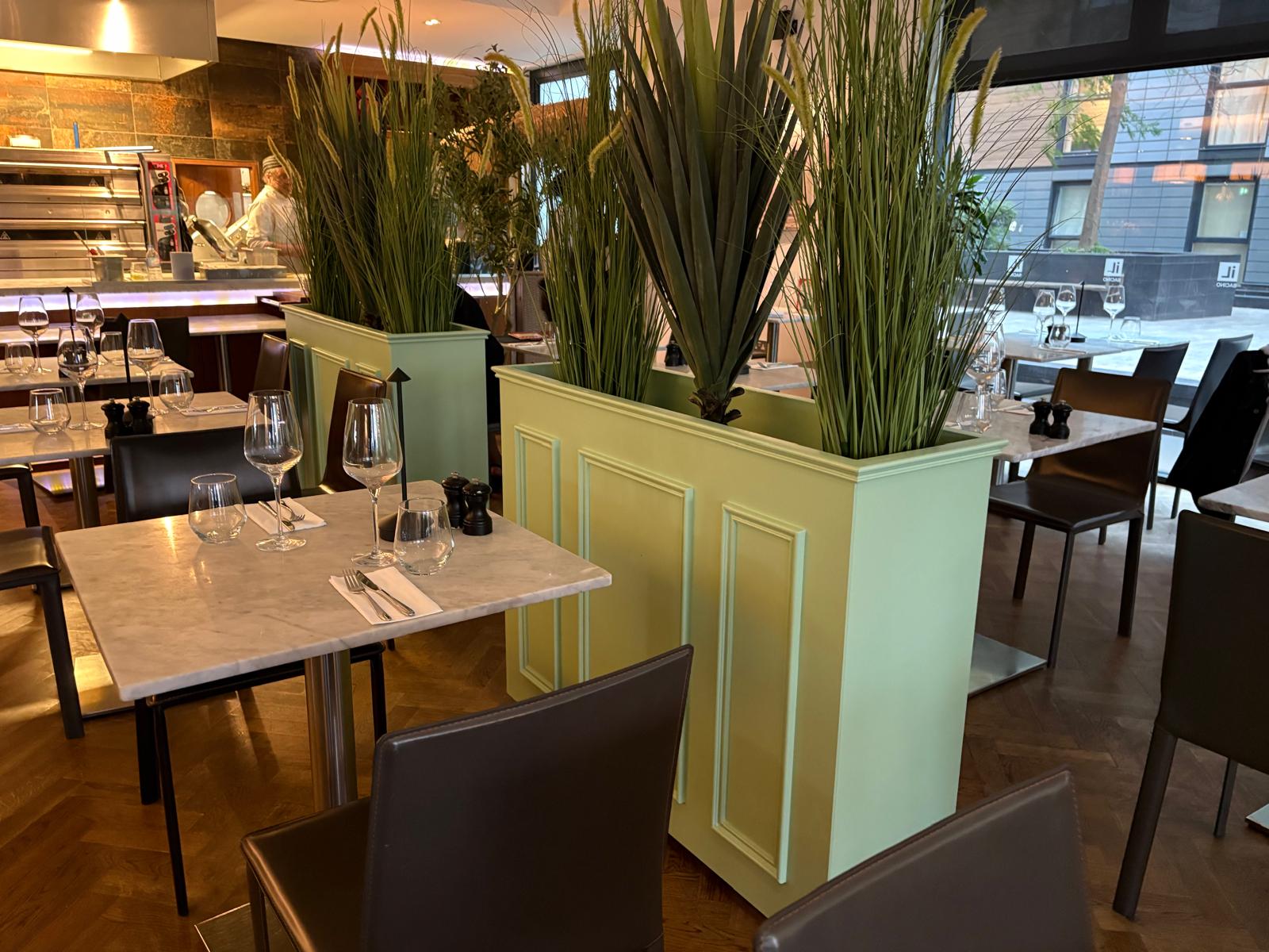Bespoke Tailor Made Planters for a Restaurant