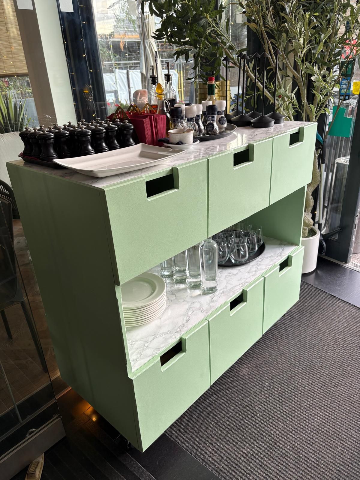 Bespoke 6 Draw unit made for local restaurant