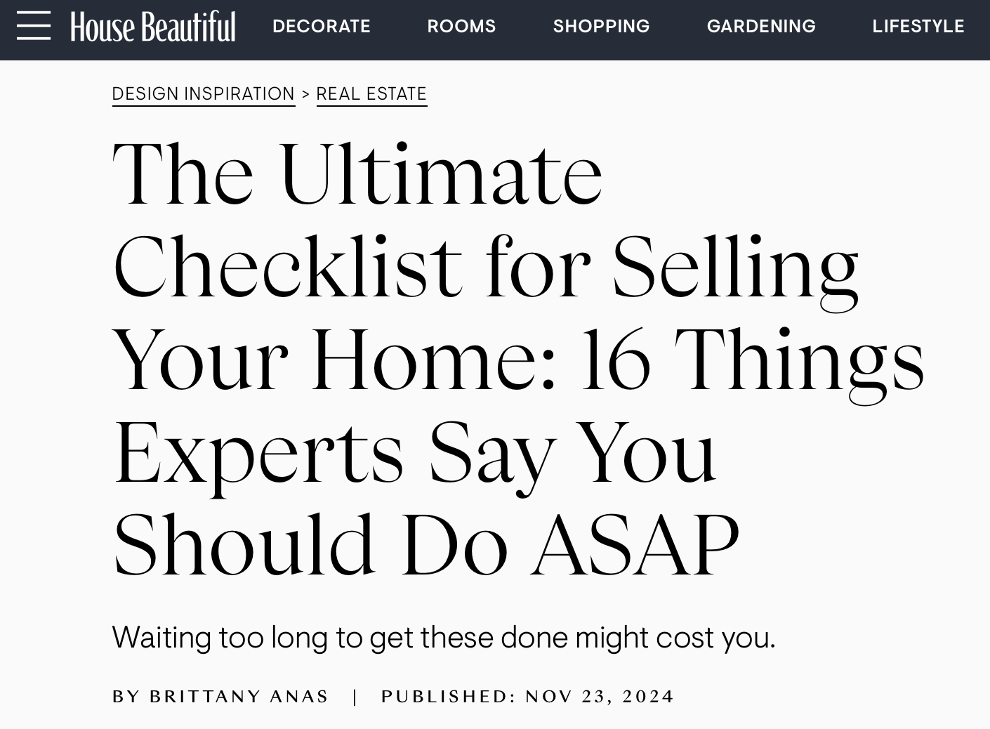 The Ultimate Checklist for Selling Your Home
