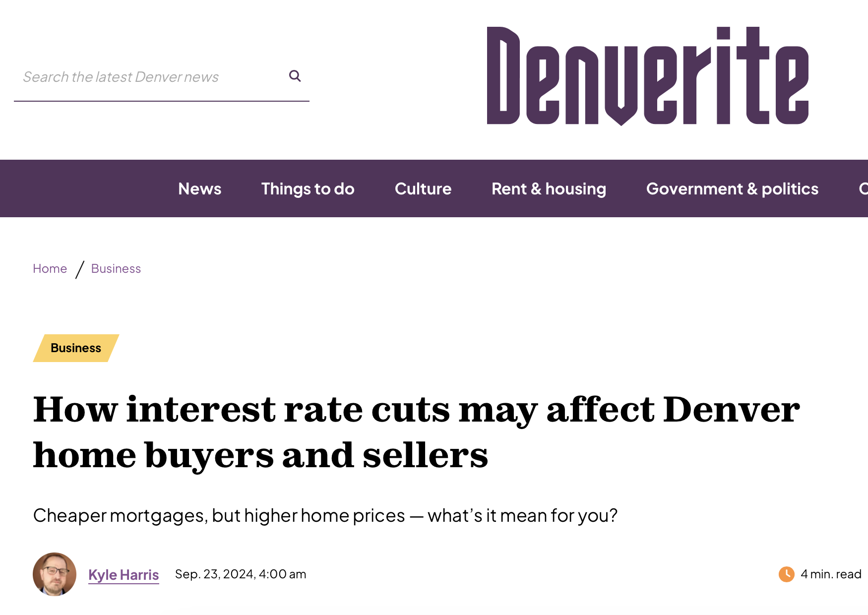 How interest rate cuts may affect Denver home Buyers and Sellers