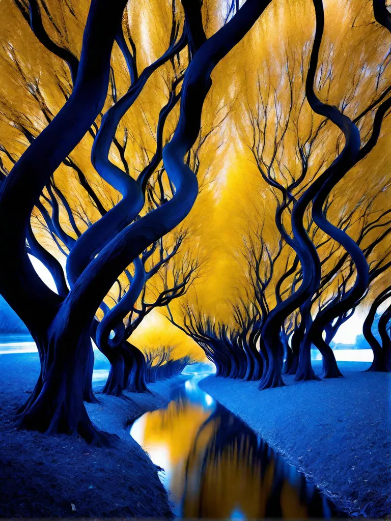 trees gnarly firest mist