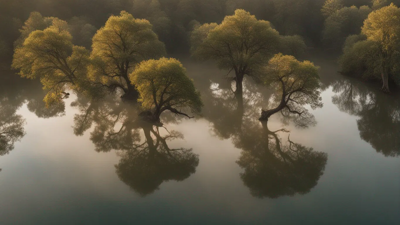 trees gnarly firest mist