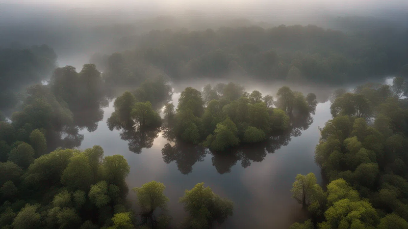 trees gnarly firest mist