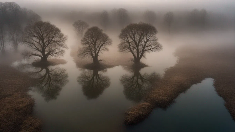 trees gnarly firest mist