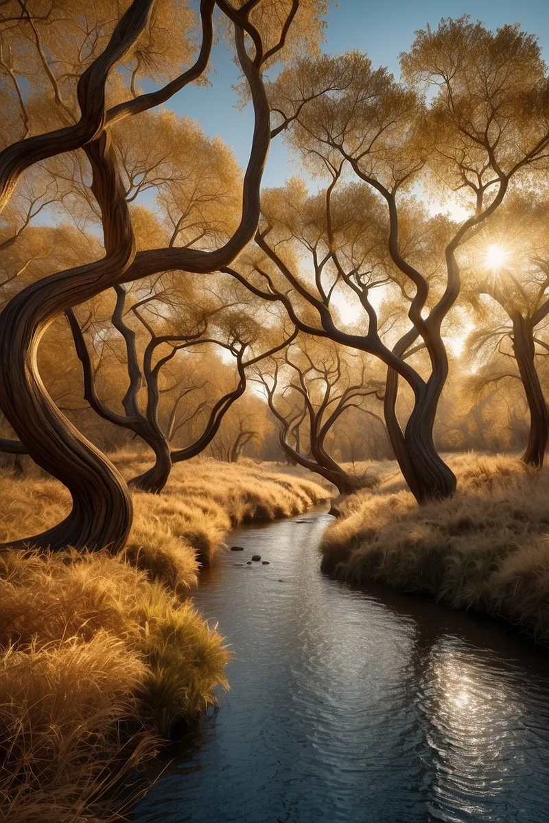 trees gnarly firest mist