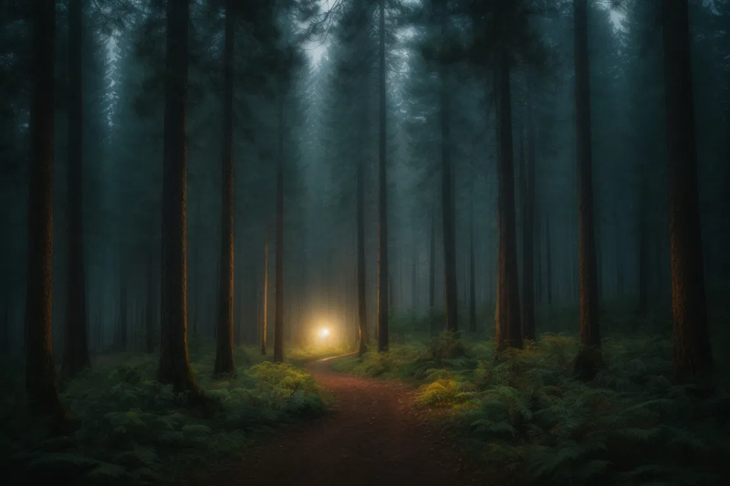 trees gnarly firest mist