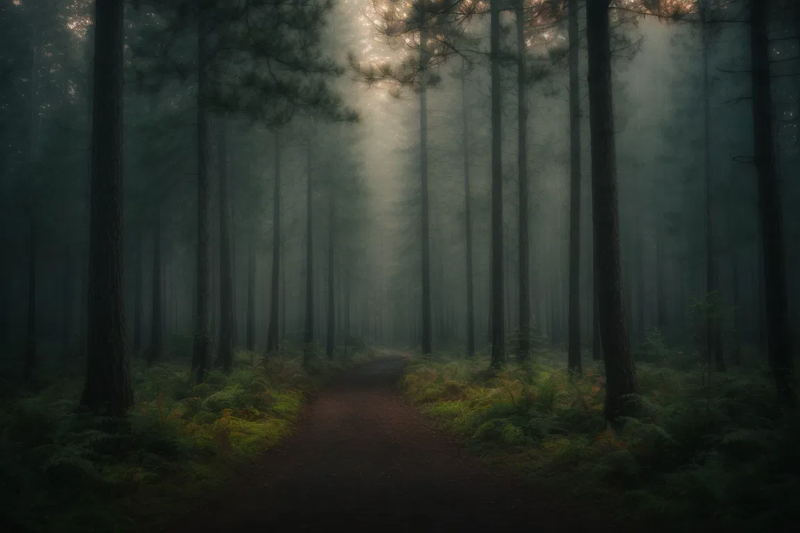 trees gnarly firest mist