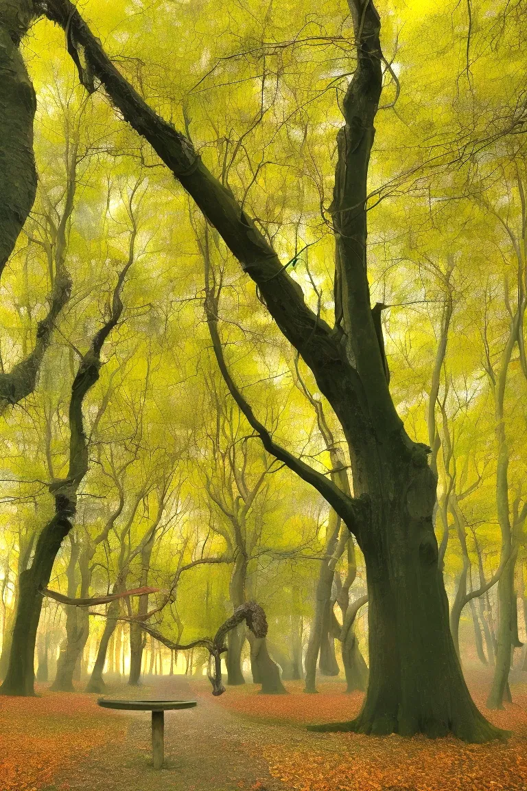 trees gnarly firest mist