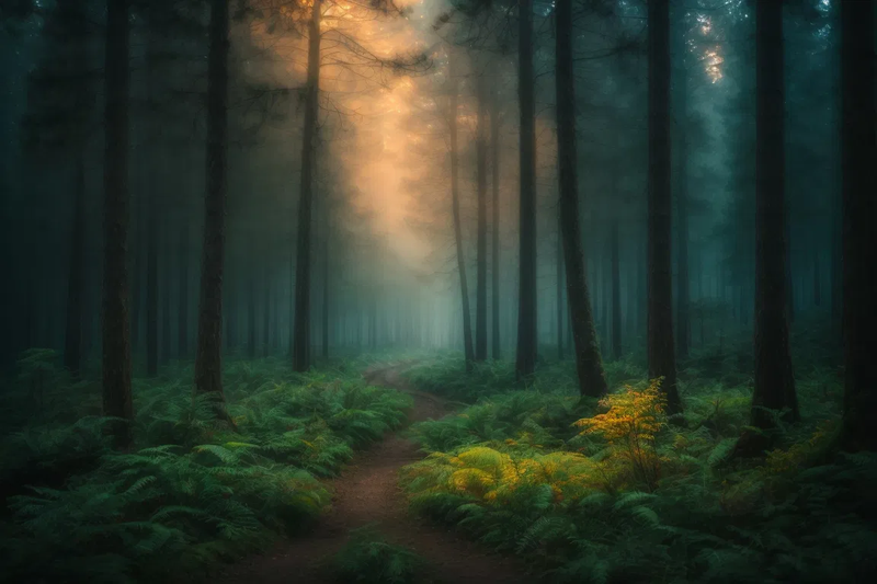 trees gnarly firest mist