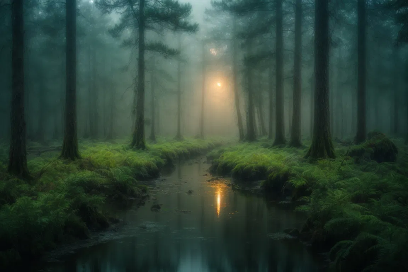 trees gnarly firest mist