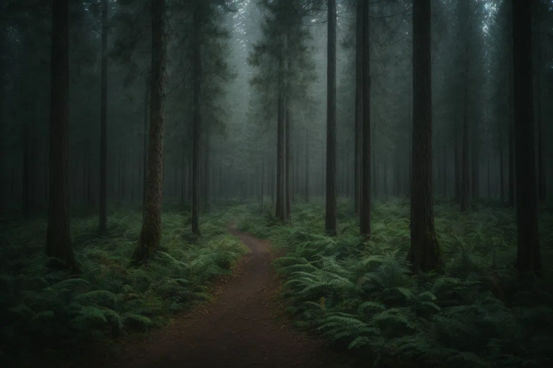 trees gnarly firest mist