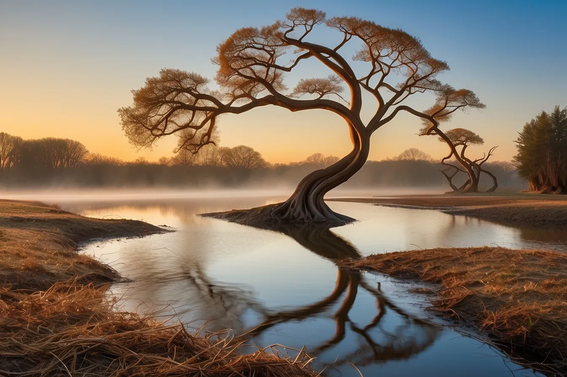 trees gnarly firest mist