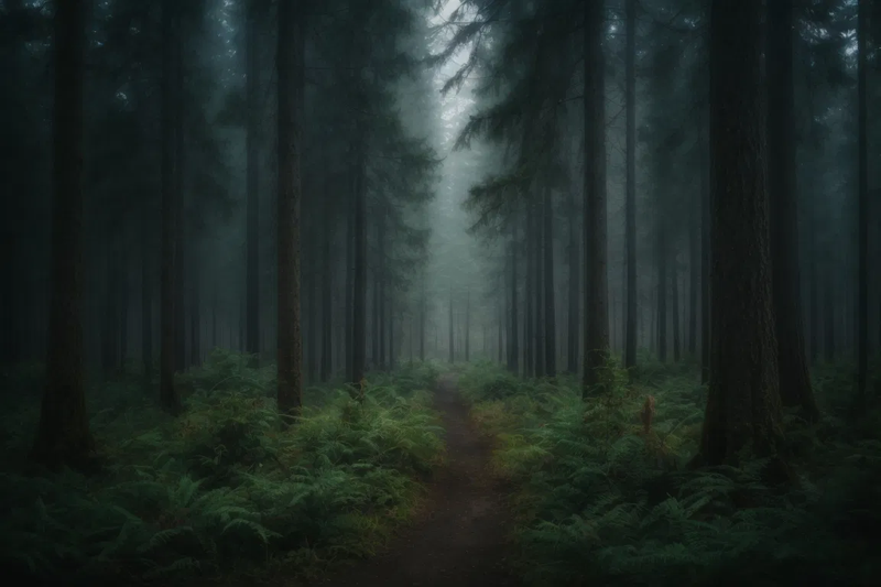 trees gnarly firest mist