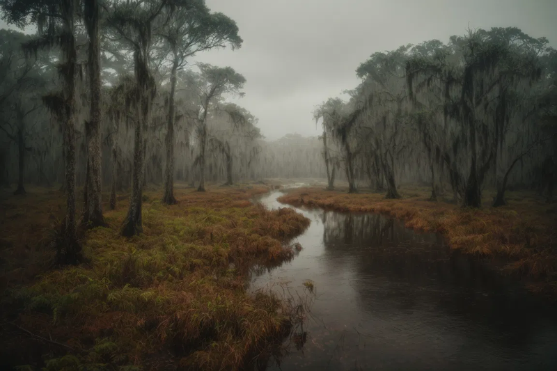 trees gnarly firest mist