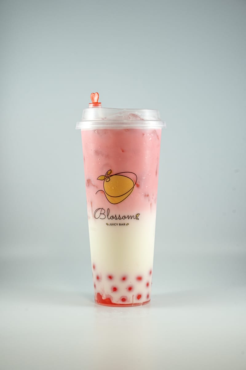 Sakura Milk Tea | Small $5 |  Large $5.5 |  $6.25 | Smoothie $0.25