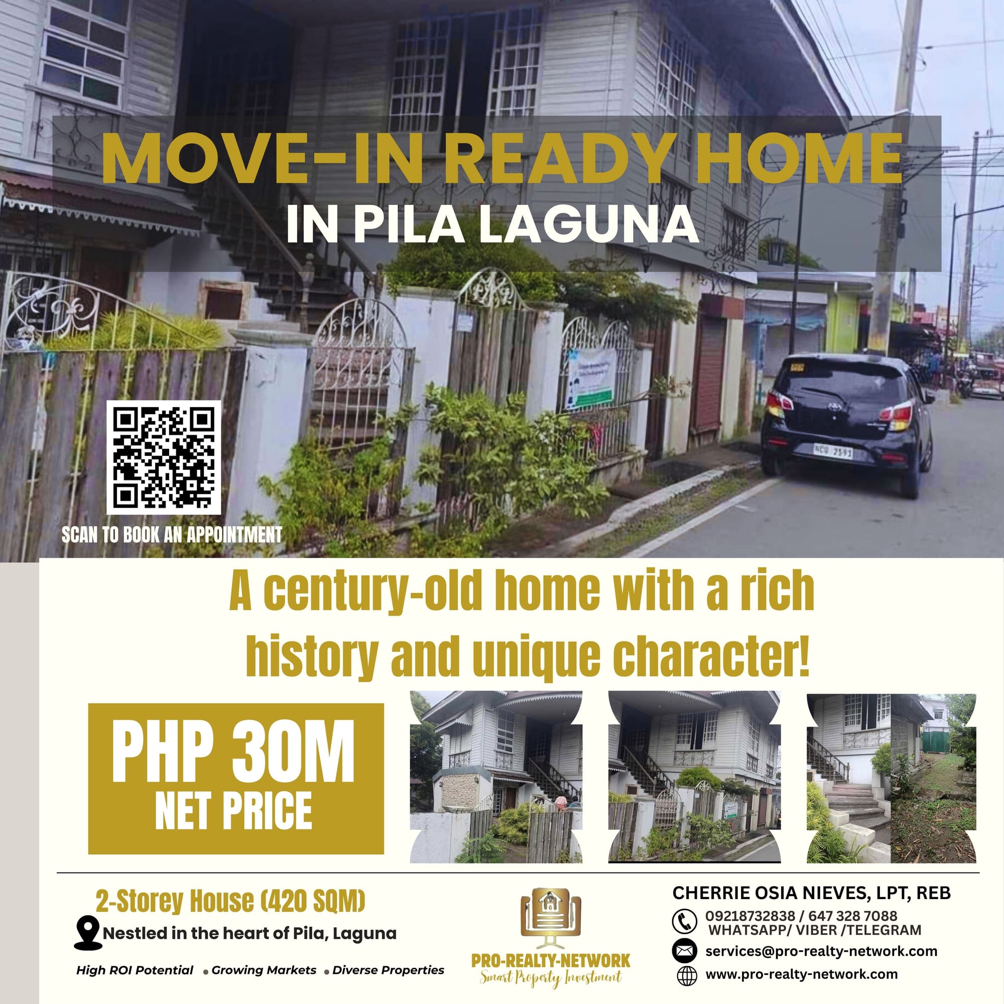Move-in Ready Home, have your own RENTAL BUSINESS, or COMMERCIAL BUSINESS, or simply your RESIDENTIAL DWELLING near the commercialize area of PILA LAGUNA!