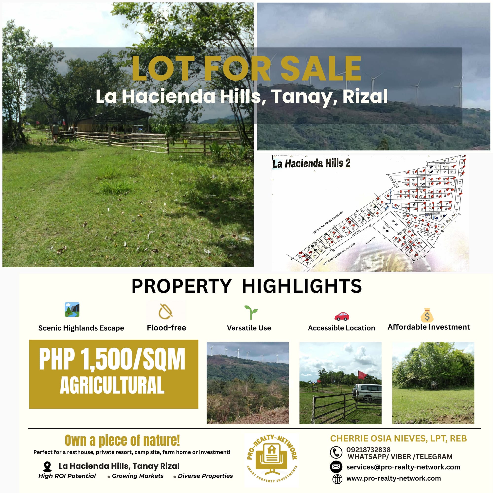 Farm Lot for Sale in Tanay, Rizal – La Hacienda Hills | ₱1,500/sqm