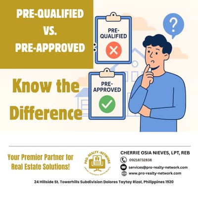 🏡 Buyer Tip: Pre-Qualified vs. Pre-Approved — Know the Difference!