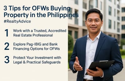 3 Tips for OFWs Buying Property in the Philippines