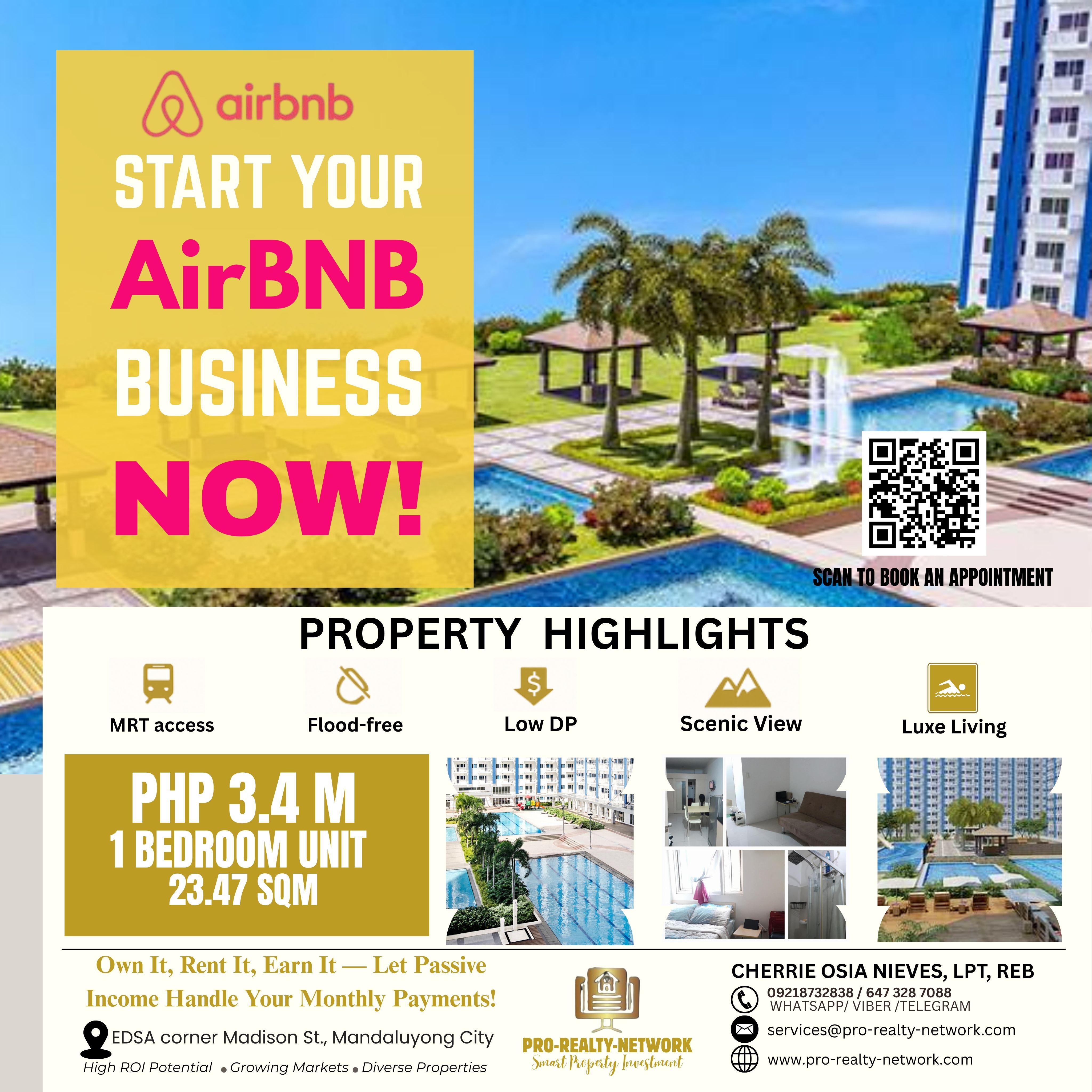 Invest Smart with Light Residences: Move-In Ready 1-Bedroom Unit Perfect for Airbnb