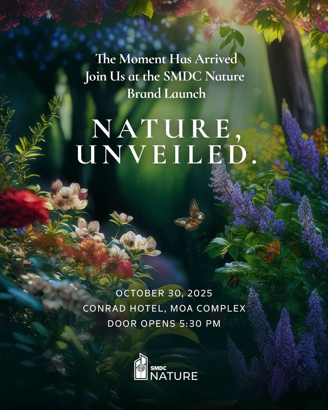 SMDC Nature midrise community with sustainable design and green spaces.