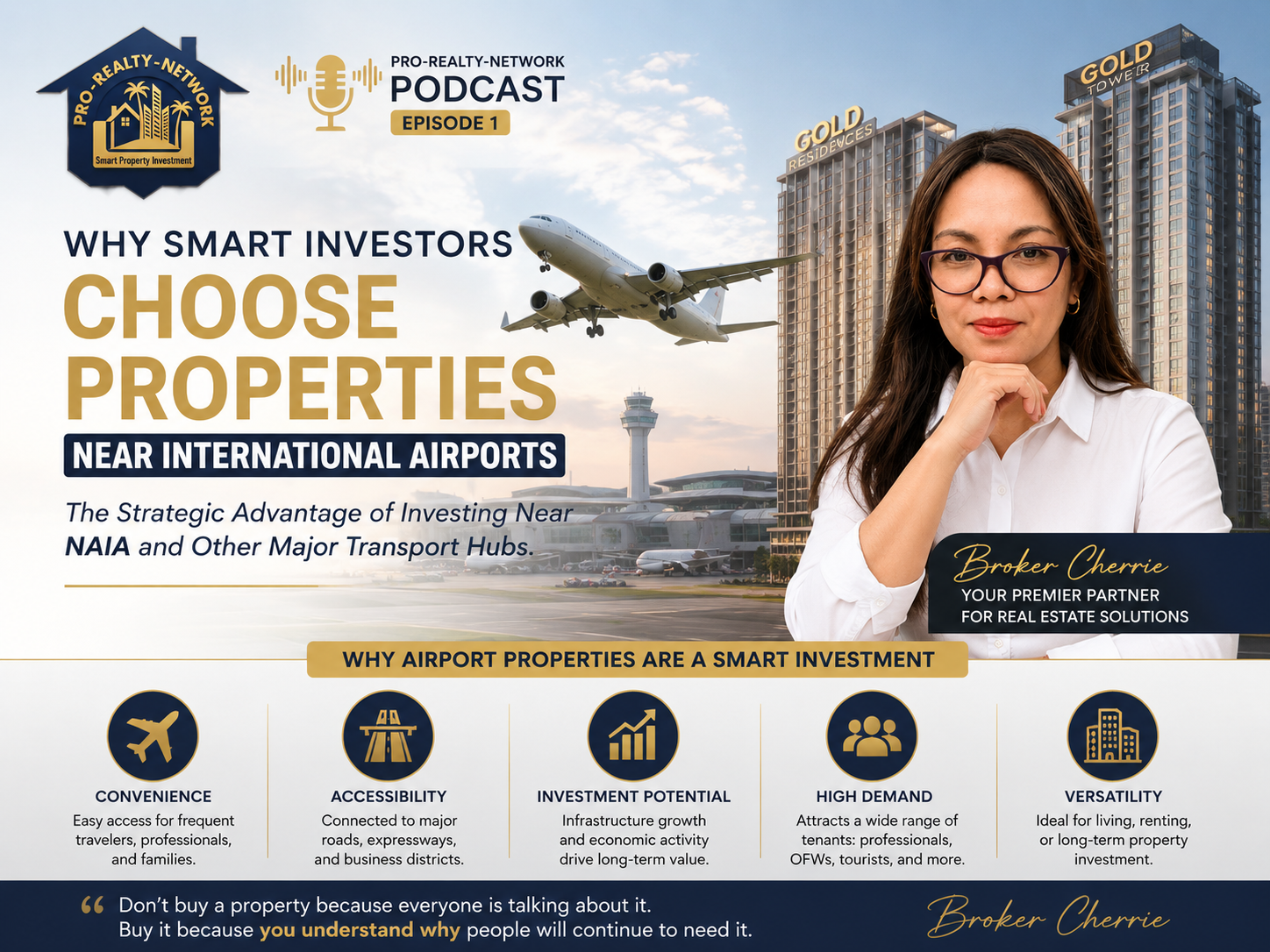 Gold Residences near NAIA Airport illustrating the benefits of investing in airport-area real estate.