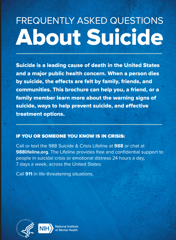 Who is at risk of suicide?