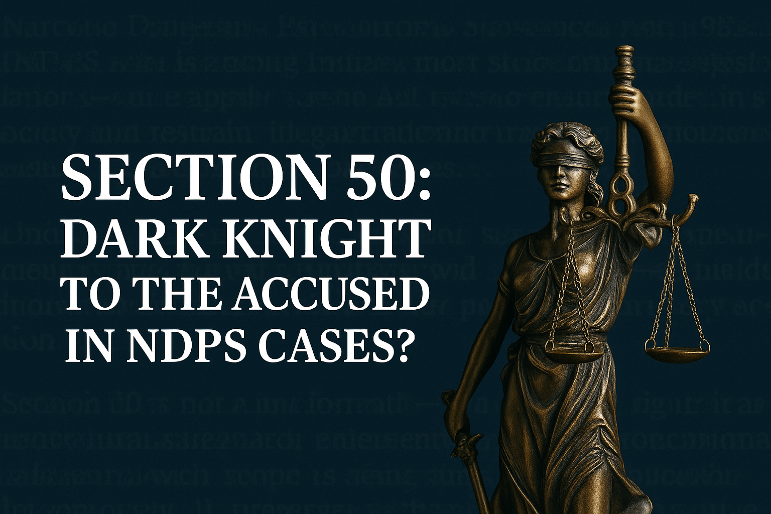Section 50: Dark Knight to the Accused in NDPS Cases?