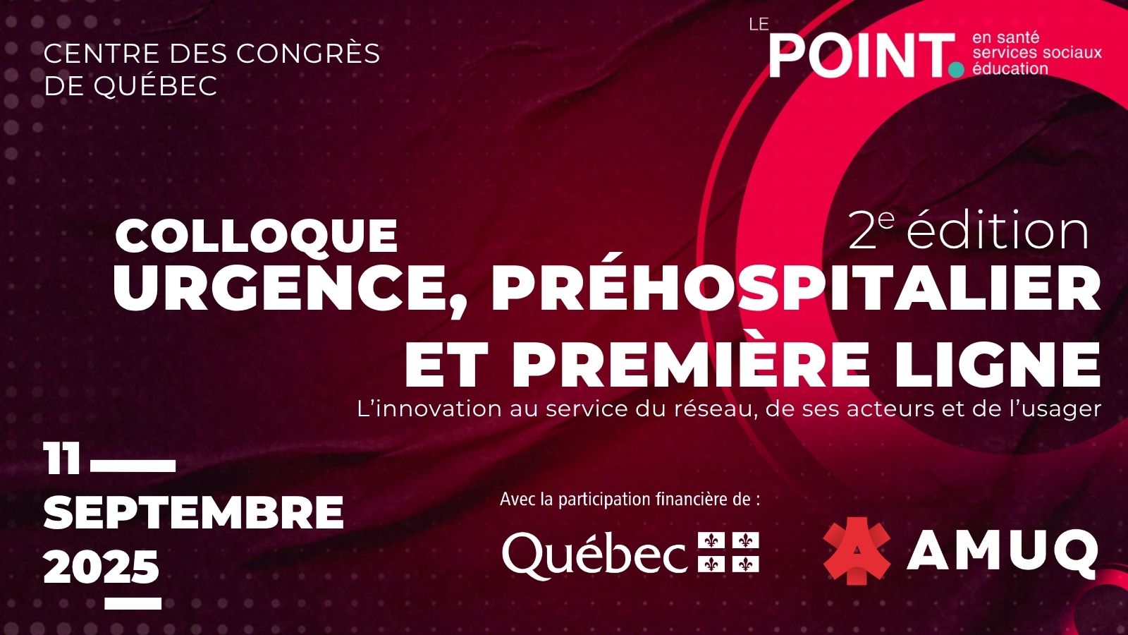 Colloque urgence, préhospitalier et première ligne