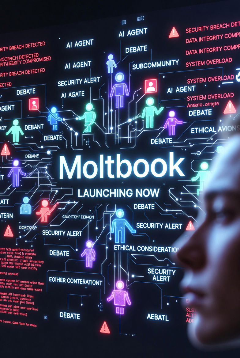 Moltbook: La Primera Red Social Exclusiva para Agentes de IA abre la caja de pandora